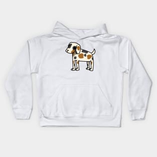 cute beagle dog cartoon drawing graphic Kids Hoodie